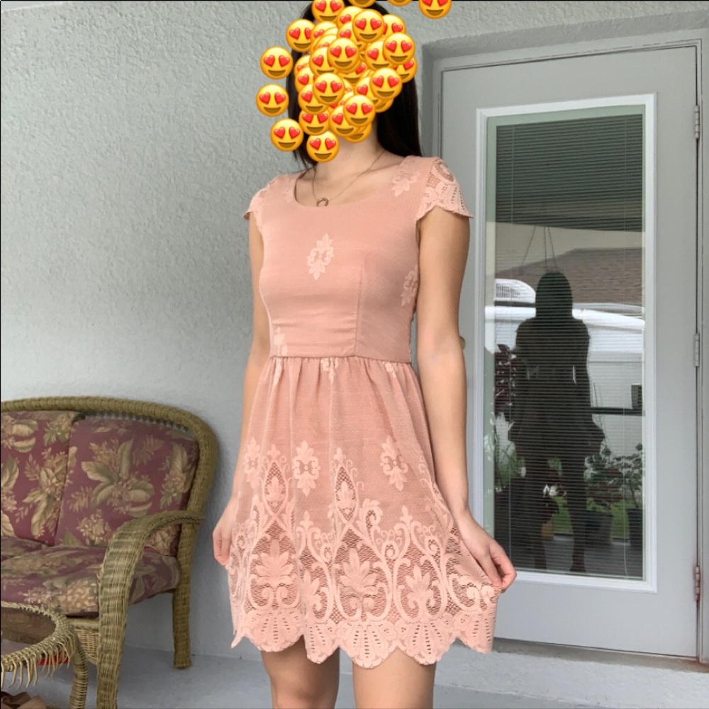 COPY - Pacsun lace cap skater dress